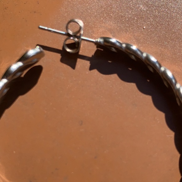 New Stainless Steel Hoop Earrings for Pierced Ears - Picture 5 of 9